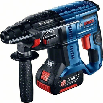 Bosch Перфоратор GBH 180-LI, акумуляторний, 1x4.0 Ач, 18, 2 Дж, 2.3 кг