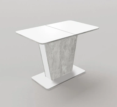 Стол обеденный раскладной Фьюжин Аква урбан лайт / белый