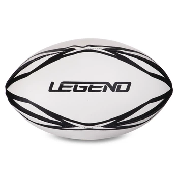 Мяч для регби LEGEND (PVC, р-н, №5, белый-черный) (R-3297)