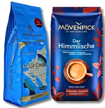 Кава Chess Kaffee KARIBIK Caffé Crema 500г зерно + Кава Movenpick Der Himmlische 500г зерно