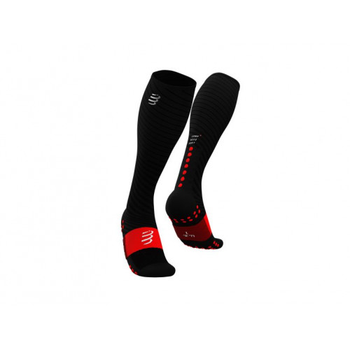 Гольфы компрессионные для бега Compressport Full Socks Recovery 4L(45-48см) Black