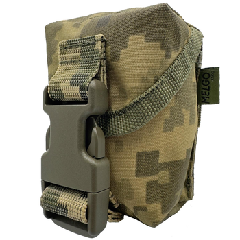 Подсумок гранатный Molle под РГО, РГН Пиксель Cordura 500 D MELGO