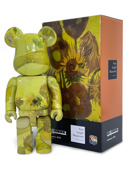 Статуетка Bearbrick x Van Gogh Museum x Sunflowers 400% 28 см Medicom Toy Соняшники
