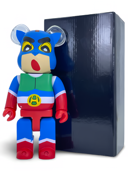 Статуетка Bearbrick x Vernon Kraus 400% 28 см Medicom Toy Маска провосудія