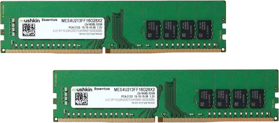 Оперативна пам'ять Mushkin DDR4-2133 32768MB PC4-17000 (Kit of 2x16384) Essentials (MES4U213FF16G28X2)