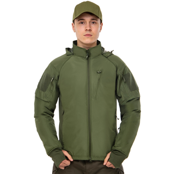 Куртка тактична SP-Sport Basic (поліамід, флісова підкладка, розмір 2XL, Оливковий)