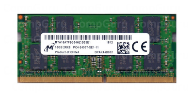 Ноутбучна оперативна пам'ять Micron DDR4 16GB 2400MHz SO-DIMM 2Rx8 PC4-2400T (MTA16ATF2G64HZ-2G3Е1)