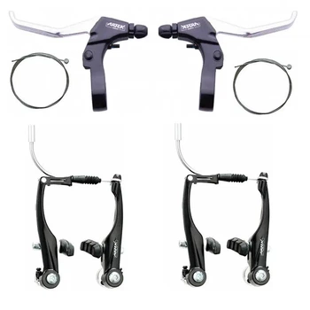 Тормоза велосипеда ободные V-brake Artek Т210DG + ручки 483D черные