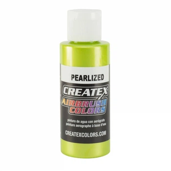 Краска для аэрографии перламутровая Лимонно-зеленая Createx Airbrush Colors Pearl Lime 5313