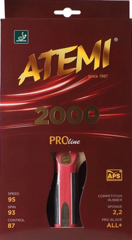 Ракетка для настільного тенісу Atemi 2000 Pro Concave (4740152100536)