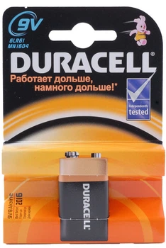 Батарейка крона DURACELL 9V / MN1604 KPN1