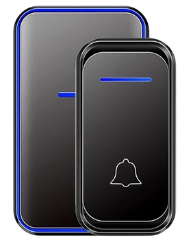 Беспроводной дверной звонок на входную дверь Digital Lion WDB02, до 300м, Black