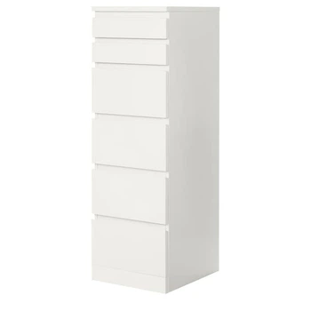 Комод IKEA MALM білий / дзеркало (704.035.93)