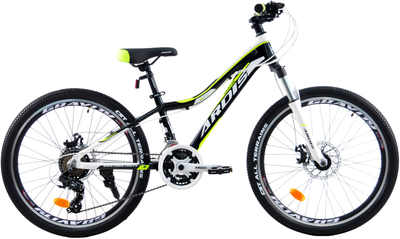 Велосипед Ardis Manik 24" 13" 2024 Чорно-зелений (0233-130-З)