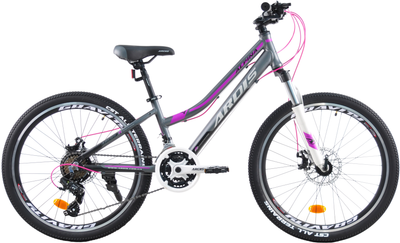 Велосипед Ardis Alpina МТВ AL 24" 12" Серо-фиолетовый (0234-120-Ф)