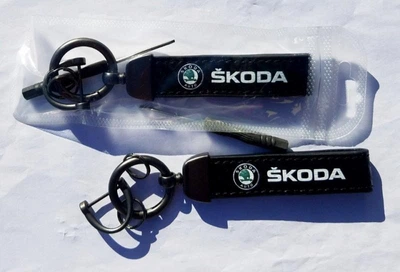 Автомобільний брелок для ключів Skoda 1 шт Чорний