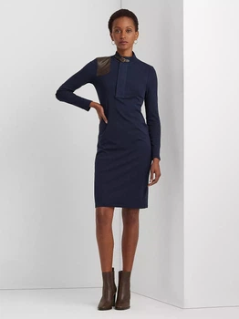 Платье миди осеннее женское Ralph Lauren 475540792 XL Синее (1159807851)