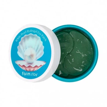 Гидрогелевые патчи под глаза с экстрактом жемчуга FarmStay White Pearl Hydrogel Eye Patch, 60 шт