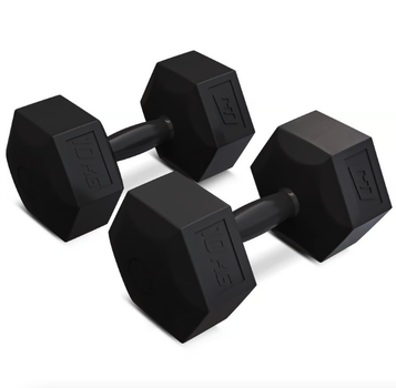 Гантели для фитнеса композитные Hop-Sport HS-C100DS 2х10кг черный
