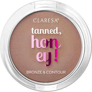 Бронзатор для контурування обличчя Claresa Tanned Honey! тон 12 Versatile 10 г (5903819801637)