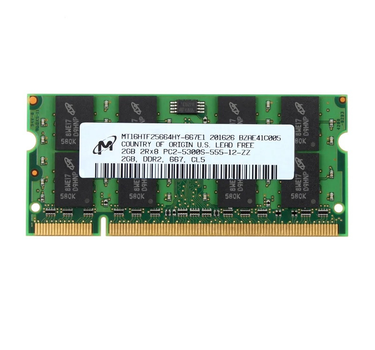Оперативная память для ноутбука Micron SO-DIMM DDR2 2GB 667MHz PC2-5300 Б/У Б/У