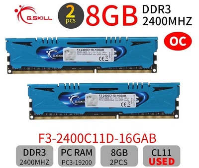 Оперативна пам'ять G.Skill DDR3 (2X8GB) 2400Mhz CL11 F3-2400CL11D-16GAB Ares XMP Desktop Memory Kit Б/В