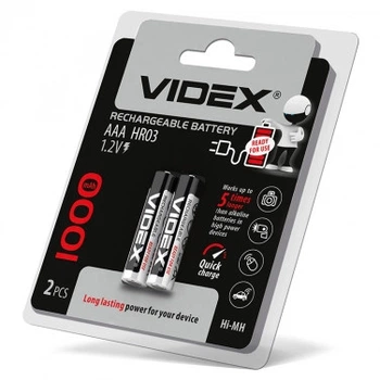 Акумулятор Videx AAA 1000mAh 1.2V R3 Ni-MH