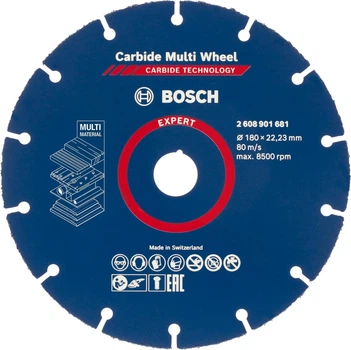 Пильный диск Bosch Expert Carbide Multi Wheel 180x22,23 мм (2608901681)