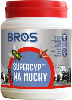 Средство от мух и комаров для домашних животных BROS SUPERCYP 6WP 200 г.