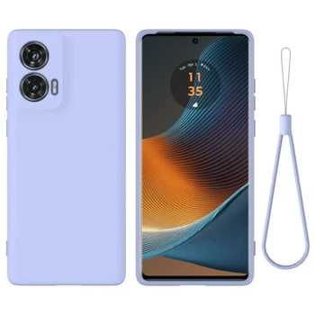 Силіконовий (TPU) чохол Deexe Silicone Case для Motorola Edge 50 Fusion - Purple