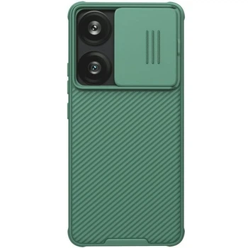 Чехол со шторкой для камеры NILLKIN CamShield Pro для Xiaomi Poco F6 - Green