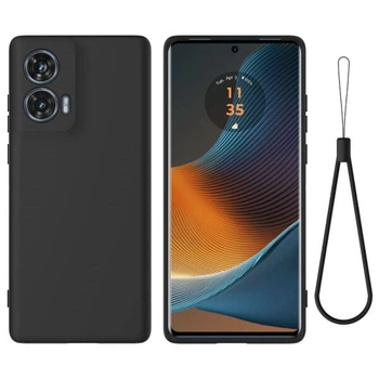Силіконовий (TPU) чохол Deexe Silicone Case для Motorola Edge 50 Fusion - Black