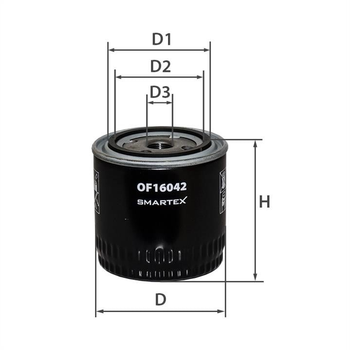 Фільтр оливи ВАЗ 2101 Smartex (OF16042) Demi - Гарант Якості SMARTex (OF16042)