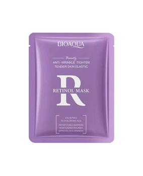 Тканинна маска омолоджуюча з ретинолом Bioaqua Retinol Mask