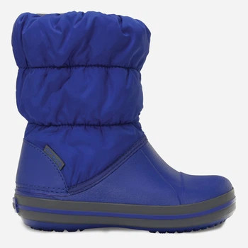 Дитячі зимові дутики чоботи для хлопчика Crocs Winter Puff Boot Kids 14613-4BH 22/23 Сині (887350803952)