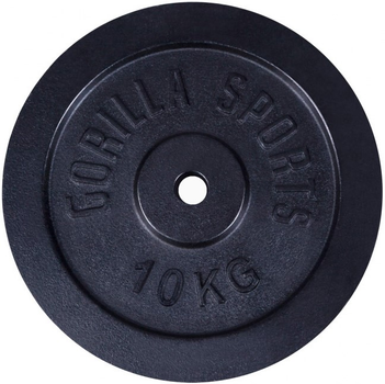 Obciążenie Gorilla Sports żeliwne 10 kg (4260438737848)