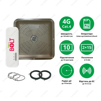 3G/4G интернет комплект WIFI модем bolt hiLink E8372 + всенаправленная антенна ENERGY MIMO 2x15 дБ