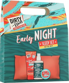 Набор - Dirty Works Early Night Sleep Set (h/cr/100ml + lip/balm/10g + mist/100ml + acss) (1147940-137440)