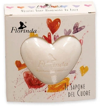 Натуральне мило у формі серця - Florinda Vegetal Soap Handmade In Italy 100g (1103231-125270)