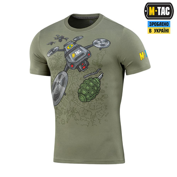 Тактическая M-Tac футболка Мавик Light Olive олива S