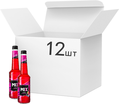 Упаковка напою слабоалкогольного газованого Mix Vodka & Wild Berry світле фільтроване 4% 0.33 л x 12 шт (4770047233728)