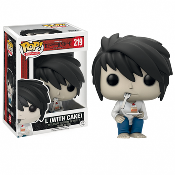 Фигурка Funko Pop Эл с тортом - L (With Cake) №219 10 см Hot Topic Exclusive Фанко Поп Тетрадь смерти Аниме Death Note Anime