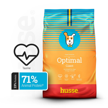 Сухий корм для для собак великих та гігантських порід HUSSE Optimal Giant 12 кг