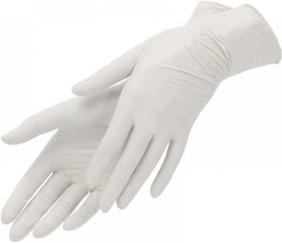 Перчатки медицинские Medicare латексные смотровые текстурированные опудренные размер XL 50 пар Белые (4820118175263)