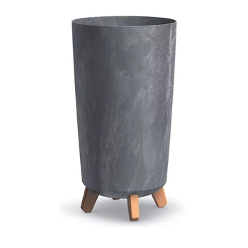 Горщик для квітів Prosperplast Грація тубус вузький BETON 24*45см маренго DGTL240E-425U
