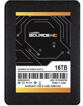 SSD диск Mushkin Source HC 16TB 2.5″ SATA III TLC Black (846651030733)