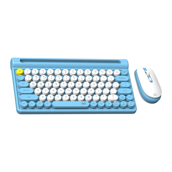 Беспроводная Клавиатура И Мышь Fantech Go WK897 для Windows, 2,4 ГГц подключаться сразу к 3 устройствам (2xBluetooth + 1x2.4GHz) DPI 800/1600 Blue