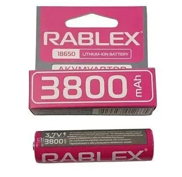 Литий-ионный аккумулятор 18650 Rablex 3800 mAh 3.7 V (Li-ion) Розовый