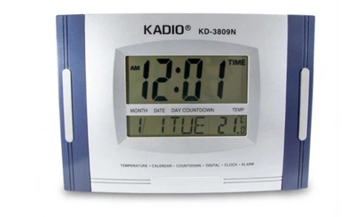 Настенные электронные часы Kadio (KD-3809N), с большим экраном (88SM95) синие