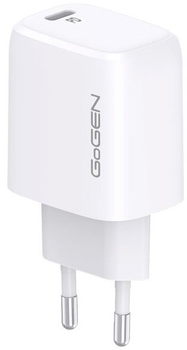 Мережевий зарядний пристрій GoGEN ACHPD 120 1 x USB-C 20 W White (GOG-ACHPD120W)